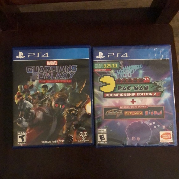 BNWT PS4 Guardians of the Galaxy & Pac-Man games - Picture 1 of 6